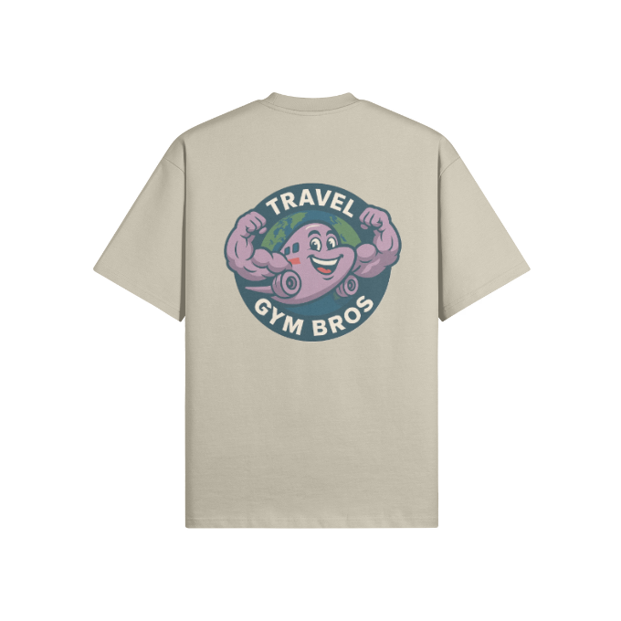 Unisex Oversized 'Travel Gym Bros' T Shirt