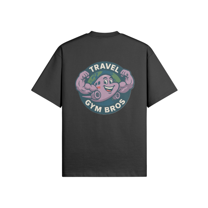 Unisex Oversized 'Travel Gym Bros' T Shirt
