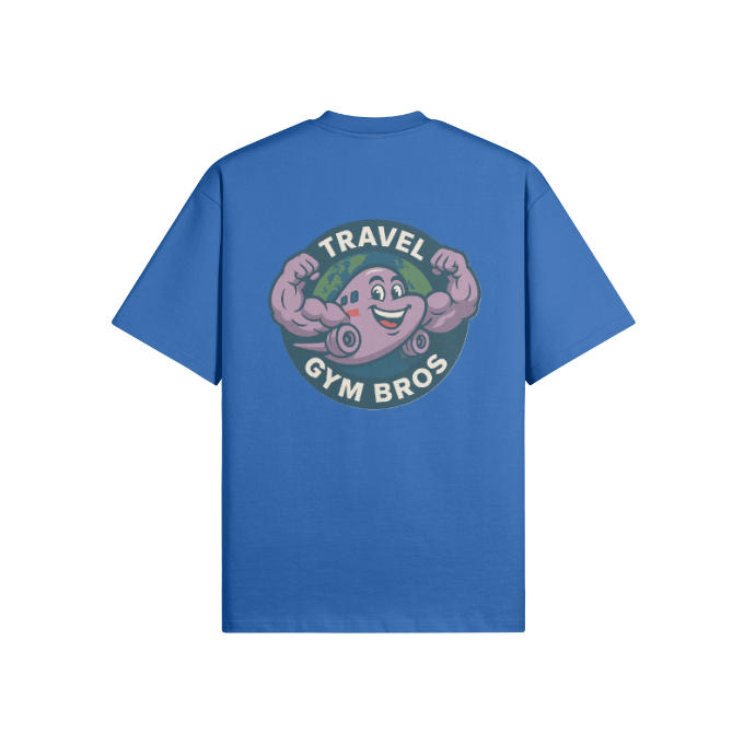 Unisex Oversized 'Travel Gym Bros' T Shirt