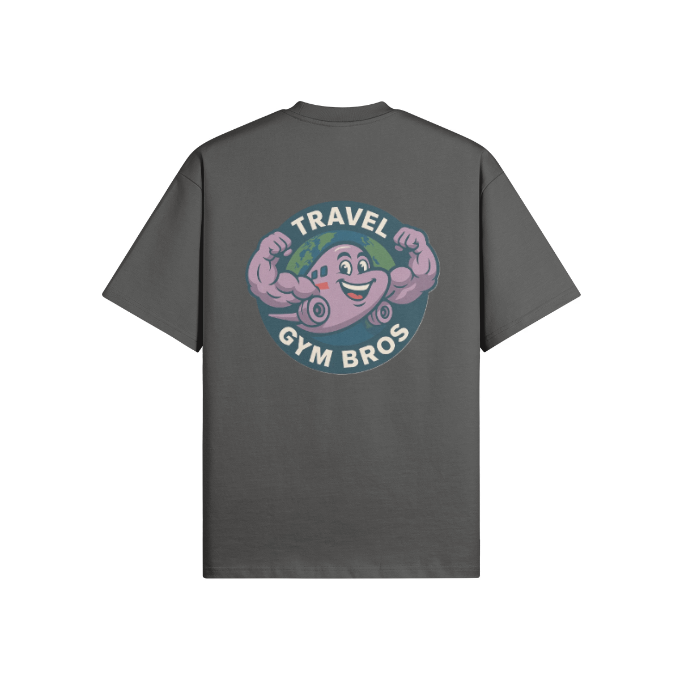 Unisex Oversized 'Travel Gym Bros' T Shirt