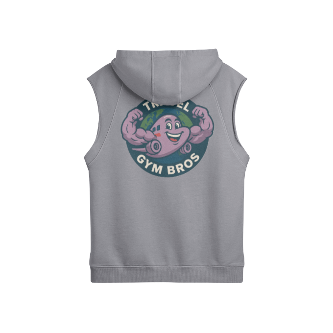 Unisex 'Travel Gym Bros' Sleeveless Hoodie