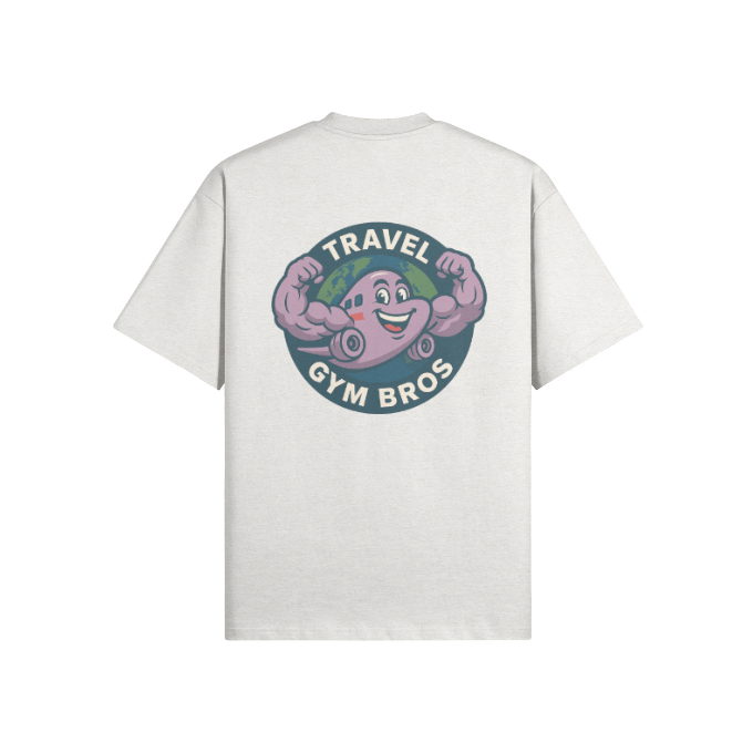 Unisex Oversized 'Travel Gym Bros' T Shirt