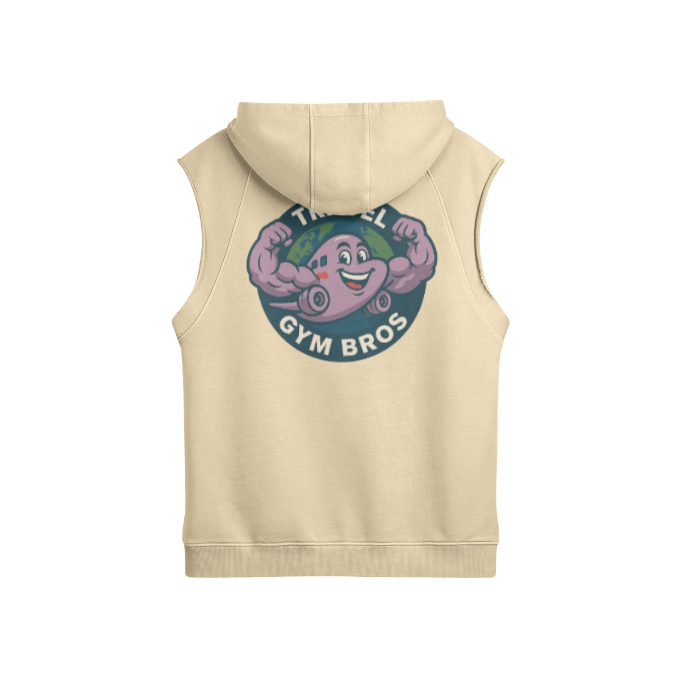 Unisex 'Travel Gym Bros' Sleeveless Hoodie
