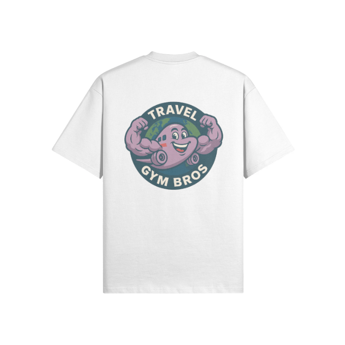 Unisex Oversized 'Travel Gym Bros' T Shirt