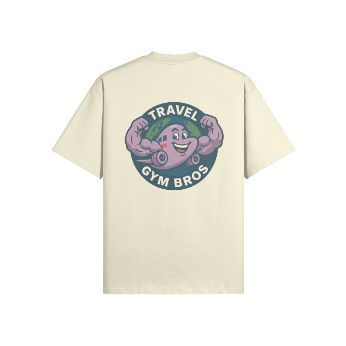 Unisex Oversized 'Travel Gym Bros' T Shirt